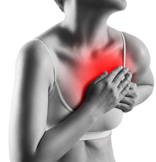 Thoracic osteochondrosis symptoms
