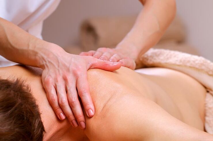 Massage for cervical osteochondrosis.