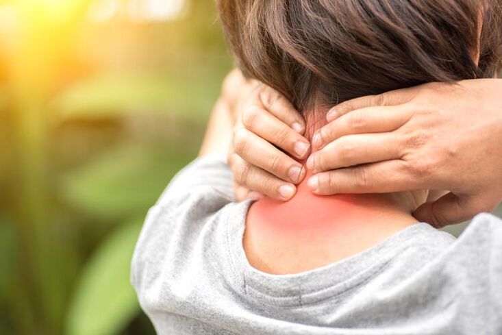Osteochondrosis of the cervical spine.