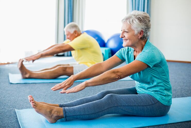Physiotherapy for osteochondrosis of the cervical spine.